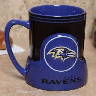 Baltimore Ravens 20 Ounce Game Time Sculpted Logo Relief Coffee Mug