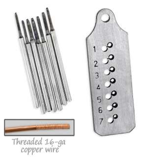 Jewelers 8pc Micro Tap & Die Thread Maker Set   Earrings, Fine Detail