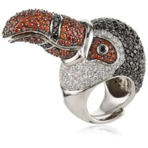  nOir Ted The Toucan Pave Ring, Size 9 Jewelry