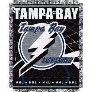  Tampa Bay Lightning NHL Woven Jacquard Throw: Sports 