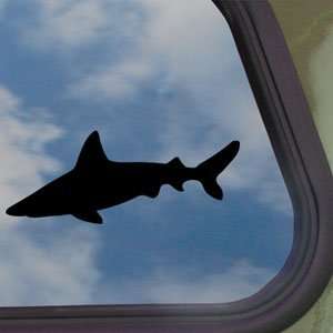  Shark Diving Beach Hunt Black Decal Truck Window Sticker 