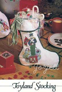 Toyland Tree Skirt & Stocking cross stitch patterns  
