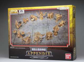 SAINT CLOTH MYTH APPENDIX MINIATURE GOLD CLOTH x12 SET  