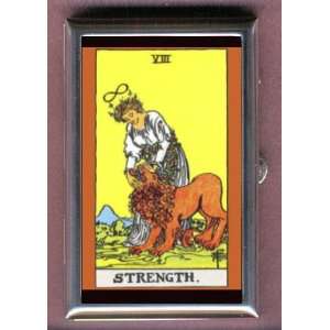  STRENGTH TAROT CARD Coin, Mint or Pill Box Made in USA 