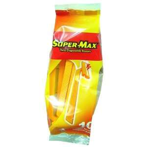 Super Max 10s Disposable Shaver Orange #AC126 (Pack of 12)