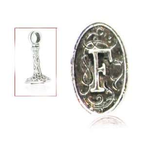  Beaucoup Designs Silver Over Pewter Wax Seal Fob Initial 