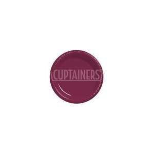  Burgundy 10 1/4 inch Plastic Plates 200 CT