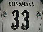 Klinsmann Match UNWorn Shirt Tottenham Hotspurs 97 1998