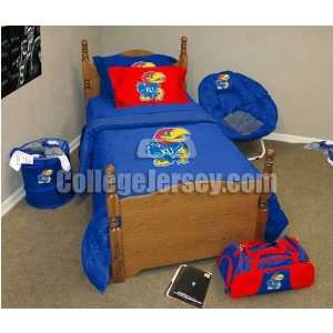  Kansas Jayhawks Queen Bed in a Bag Memorabilia. Sports 