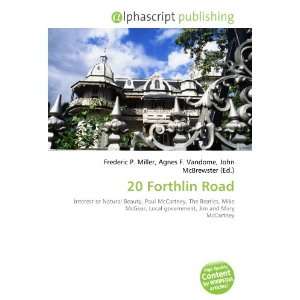  20 Forthlin Road (9786132879400) Books