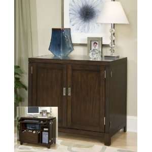   5536 19   City Chic Compact Office Cabinet (Espresso): Home & Kitchen