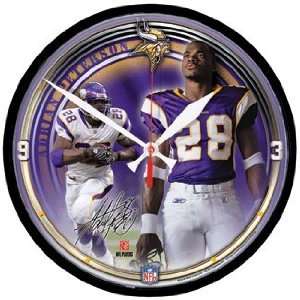  NFL Adrian Peterson Minnesota Vikings Clock *SALE*: Sports 