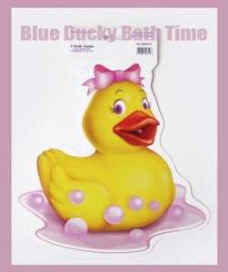 Baby Shower Party Large Rubber Ducky Duck Cutouts Set  