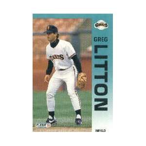  1992 Fleer #640 Greg Litton