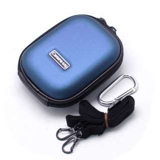 New Universal Digital Camera Hard Carry Case Pouch Blue  