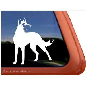 Belgian Malinois Dog Vinyl Window Auto Decal Sticker