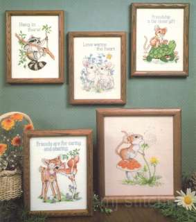 VINTAGE DIMENSIONS CROSS STITCH GENTLE THOUGHTS DESIGNS  