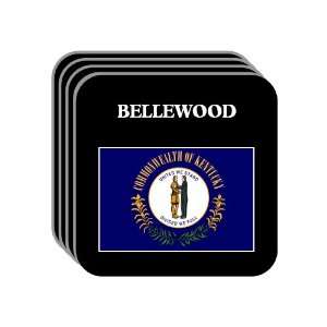  US State Flag   BELLEWOOD, Kentucky (KY) Set of 4 Mini 