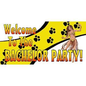   3x6 Vinyl Banner   Bachelor Party with Belly Dancer: Everything Else
