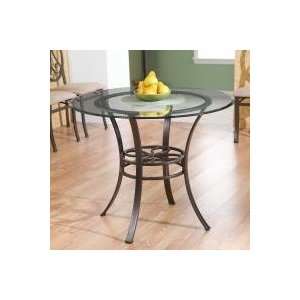  Lucianna Dining Table w/Glass Top by Southern Enterprises 