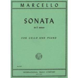  Marcello Benedetto Sonata No2 in e minor   Cello and Piano 