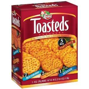 Keebler Toasted Crackers, Three Assorted Flavors (8 Ounce each), 40 