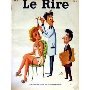  LE RIRE (THE LAUGH) FRENCH HUMOR MAGAZINE HAIRDRESSER 