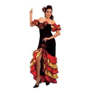  Spanish Flamenco Rumba Fancy Dress Womens Size US 8 10 