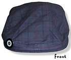 NO DOUBT   PLAID CABBIE DRIVING HAT CAP WITH LOGO PIN   NEW SMALL 