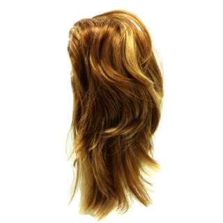   Hairpiece Claw clip BOBBI #C1324E2 Brown and Strawberry Blonde  