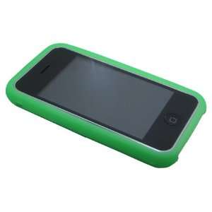   Green Silicone Soft Skin Case Cover for iPhone 3G 