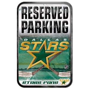  NHL Dallas Stars 11 x 17 Reserved Parking Sign: Sports 