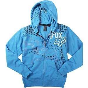   Fox Racing Bits And Pieces Zip Hoody   Small/Electric Blue Automotive