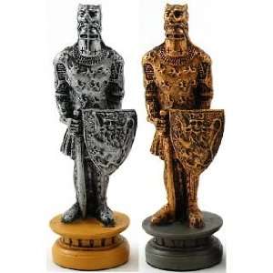  Fame Pewter Medieval Warriors   chessmen Toys & Games
