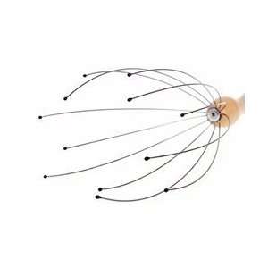 Head massager spider   Wood handle head tingler , best head massager 