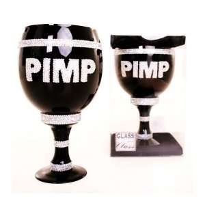   Licensed Royale Pimp Cup Stein Black Glass G/S PIMP 