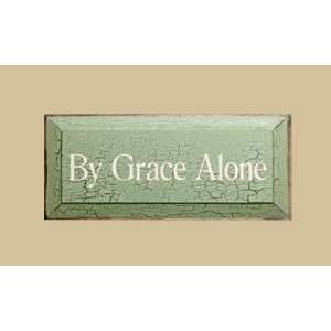  SaltBox Gifts I818BGA By Grace Alone Sign Patio, Lawn 