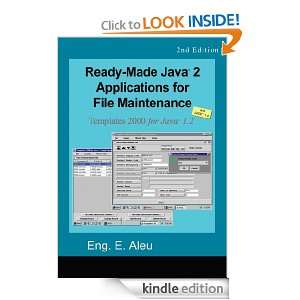 Made Java 2 Application for File Maintenance   2nd Edition Templates 