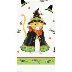    Witchy Halloween Cat Kitchen Terry Dish Towel