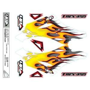    Hyper Flames raphics Kit, Red Align TREX 450 UPG7029 Toys & Games