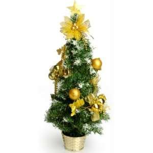   Home 2 ft. Decorated Christmas Tree   Gold Star 