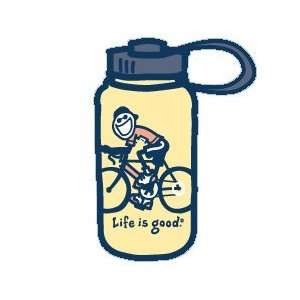   LIFE IS GOOD ROAD BIKE WATER BOTTLE   O/S   YELLOW: Sports & Outdoors