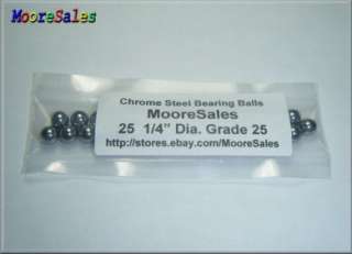 25 Premium 1/4 Chrome Steel Balls Bearing Loose G25  