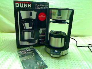 BUNN HT Phase Brew 8 Cup Thermal Carafe Home Coffee Brewer  