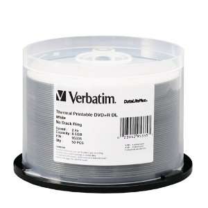  Verbatim Corporation DVD+R DL 8.5GB 2.4X White Thermal 