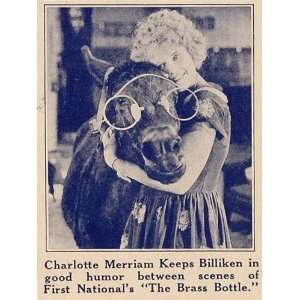  1923 Print Charlotte Merriam Billiken Silent Film Pony 