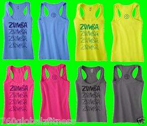 Zumba Feel the Thrill Racerback Tank NWT Ships Fast Available in 4 