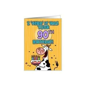    I herd it was your birthday   90 years old Card: Toys & Games