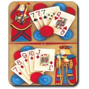  Poker King & Queen   Mouse Pad: Electronics
