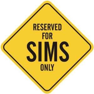   RESERVED FOR SIMS ONLY  CROSSING SIGN